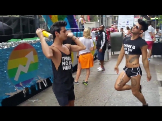 nyc pride parade  liam riley ricky roman